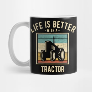 Tractor Sayings -  Retro Funny Tractor Lovers Gift Mug